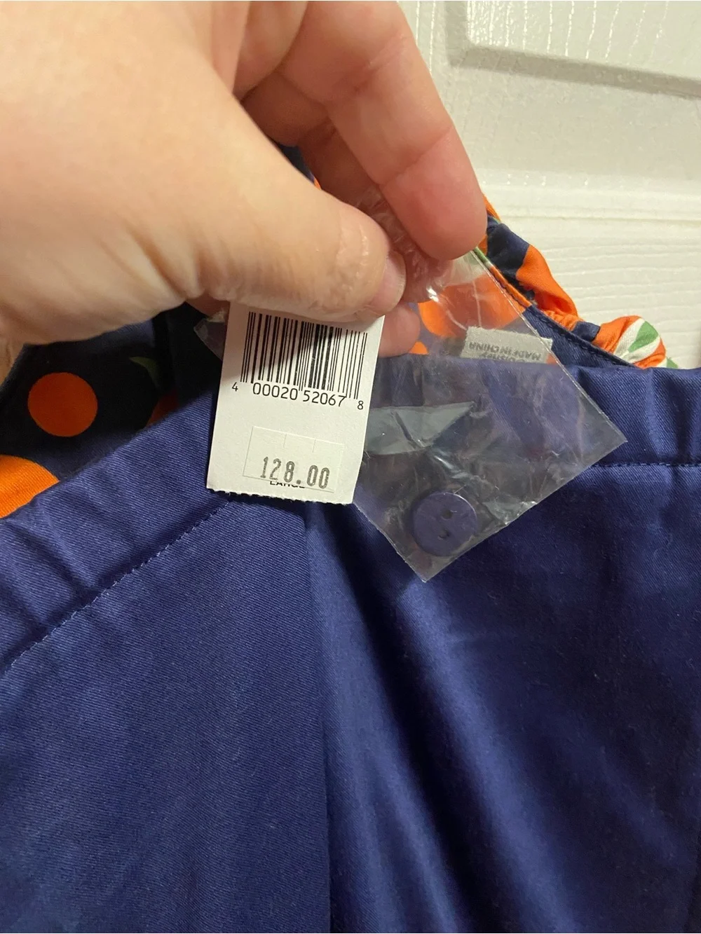 Disney Dress Shop - Orange Bird, Navy & Orange Polka Dot Sundress - Picture 4 of 5